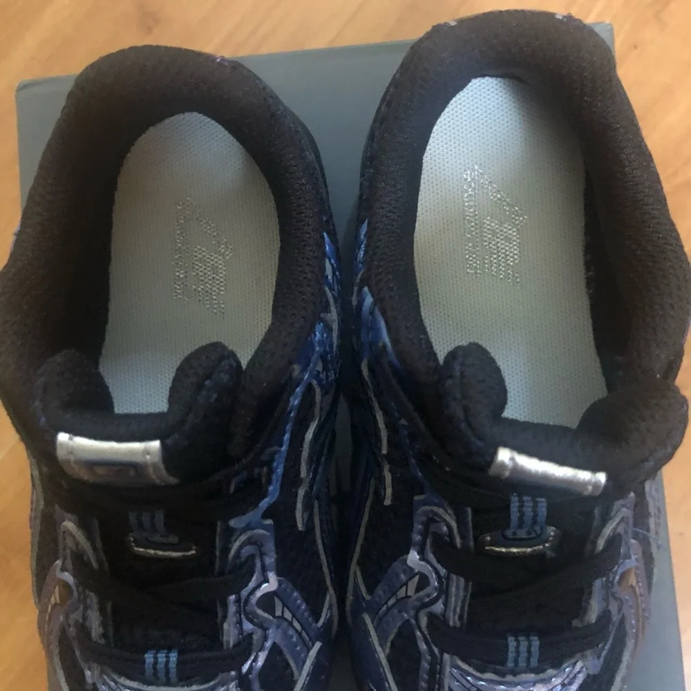 New Balance 740 Bungee Lace Toddler Running Sneakers 8 Size Blue Black  NWB